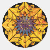 Zonnebloem zon Sticker (Voorkant)