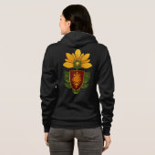 Zonnebloem & Zon – Symbool van Optimisme & Groei Hoodie (Achterkant volledig)