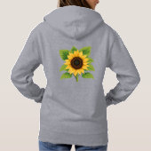 Zonnebloem & Zon – Symbool van Optimisme & Groei Hoodie (Achterkant)