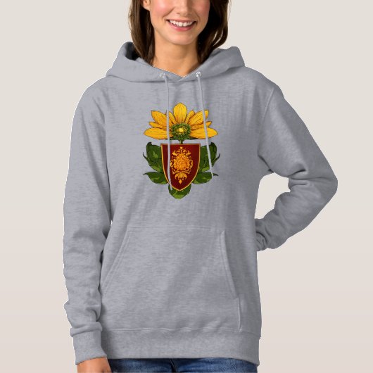 Zonnebloem & Zon – Symbool van Optimisme & Groei Hoodie (Voorkant)