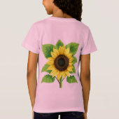 Zonnebloem & Zon – Symbool van Optimisme & Groei T-shirt (Achterkant)