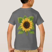 Zonnebloem & Zon – Symbool van Optimisme & Groei T-shirt (Achterkant)