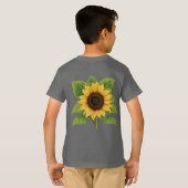 Zonnebloem & Zon – Symbool van Optimisme & Groei T-shirt (Achterkant volledig)