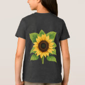 Zonnebloem & Zon – Symbool van Optimisme & Groei Tri-Blend Shirt (Achterkant)