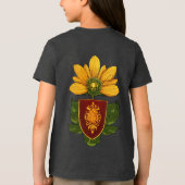 Zonnebloem & Zon – Symbool van Optimisme & Groei Tri-Blend Shirt (Achterkant)