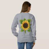 Zonnebloem & Zon – Symbool van Optimisme & Groei Trui (Achterkant volledig)