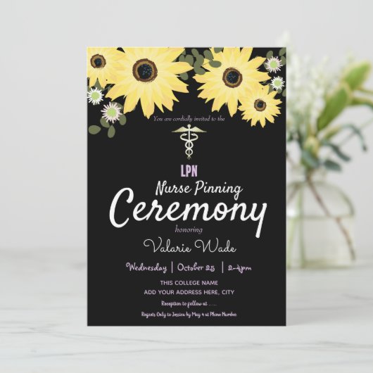 Zonnebloem Zonnebloem Afstuderen Kaart (Staand voorkant)