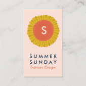 Zonnebloem Zonnebloem, bloeiend Initiaal Visitekaartje (Voorkant)