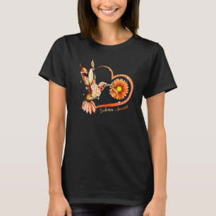 Zonnebloem Zonnebloem Harde Oranje Lint Leukemie T-shirt