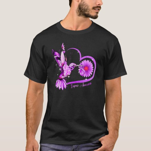 Zonnebloem Zonnebloem Hart Paars Lupus Lupus Aw T-shirt (Voorkant)