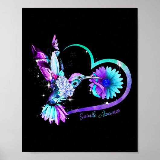 Zonnebloem Zonnebloem Paarse zelfmoord Poster (Voorkant)