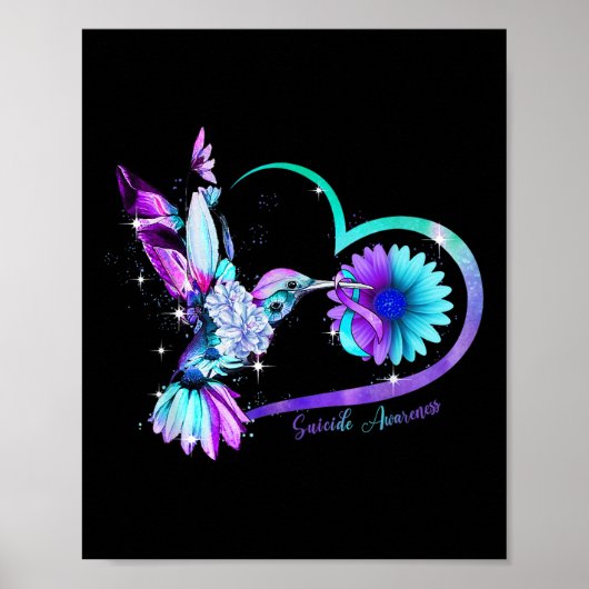 Zonnebloem Zonnebloem Paarse zelfmoord Poster (Voorkant)