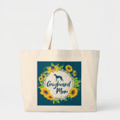 Zonnebloem Zonnebloem Zonnebloem Gezegden Honden Grote Tote Bag (Voorkant)