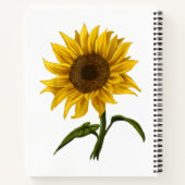 Zonnebloem Zonnebloemen Waterverf Bloem Notitieboek (Achterkant)