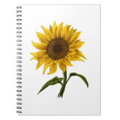 Zonnebloem Zonnebloemen Waterverf Bloem Notitieboek (Voorkant)