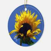 Zonnebloem Zonnebloemornament Keramisch Ornament (Links)