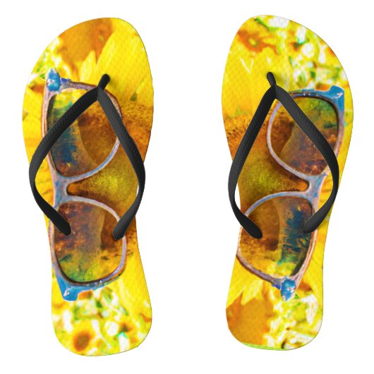 Zonnebloem Zonneschermen Chic Teenslippers (Voetbed)