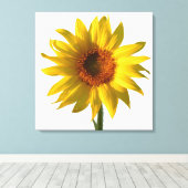 Zonnebloem Zonneschijn Canvas Afdruk (Insitu (Houten vloer))
