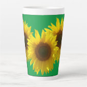 Zonnebloem Zonneschijn  Latte Mok (Voorkant)