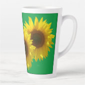 Zonnebloem Zonneschijn  Latte Mok (Rechts)