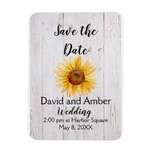Zonnebloem Zonneschijn Save the Date Magnet Magneet