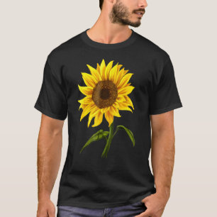 Zonnebloem Zonneschijn Waterverf Flower mooie bloe T-shirt