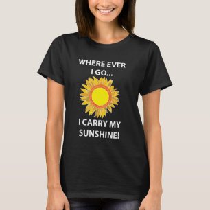 Zonnebloem Zonneschijn Zon T-shirt