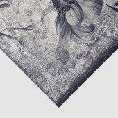 Zonnebloem  zwart en witte Antiek textuur Tissuepapier (Detail)