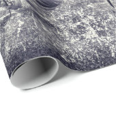 Zonnebloem  zwart en witte ephemera textuur cadeaupapier (Rol Hoek)