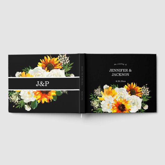 Zonnebloem - zwart gastenboek (Volledig)