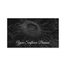 Zonnebloem Zwart-wit Bloemenkunst Elegant