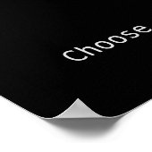 Zonnebloem zwart-wit portret "Kiezen voor schijn" Poster (Hoek)