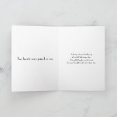 Zonnebloem Zwart Wit Stip Huwelijk Bedankt (Binnen)