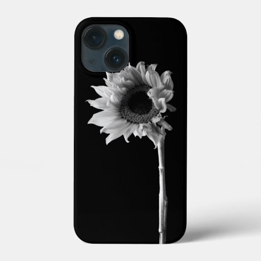 Zonnebloem - Zwarte en witte foto Case-Mate iPhone Case (Achterkant)