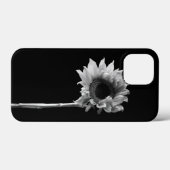 Zonnebloem - Zwarte en witte foto Case-Mate iPhone Case (Achterkant (horizontaal))