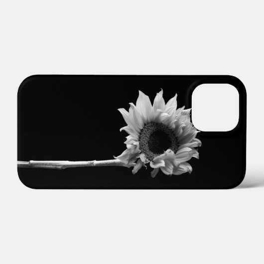Zonnebloem - Zwarte en witte foto Case-Mate iPhone Case (Achterkant (horizontaal))