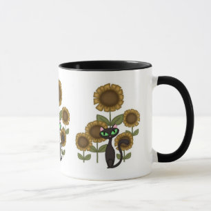 Zonnebloem Zwarte Kat Mok