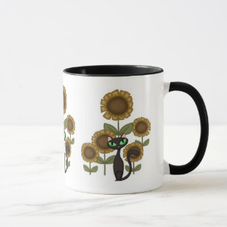 Zonnebloem Zwarte Kat Mok