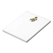 Zonnebloem Zwarte Kat Notitieblok (Linkerzijde)