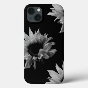 Zonnebloem - Zwarte & Witte Kunstfoto Case-Mate iPhone Case