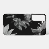 Zonnebloem Zwarte Witte Kunstfoto Uniek Samsung Galaxy Hoesje (Achterkant horizontaal)