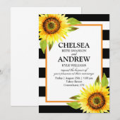 Zonnebloem - zwarte witte stripkaart kaart (Voorkant / Achterkant)