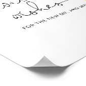 Zonnebloemadvies en wensen voor Passen getrouwd Po Poster (Hoek)