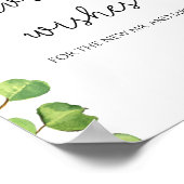 Zonnebloemadvies en wensen voor Passen getrouwd Poster (Hoek)