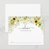 Zonnebloemadvies voor de bride (Voorkant / Achterkant)