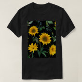 Zonnebloemafbeelding naadloos patroon t-shirt (Design voorkant)
