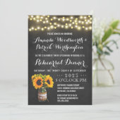 Zonnebloemalkbordrepetities Kaart (Staand voorkant)