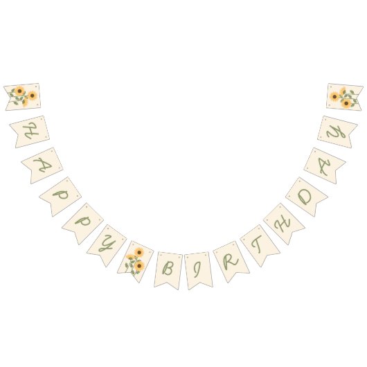 Zonnebloembanner Bunting Vlaggen Vlaggetjes (Alle)