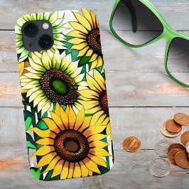 Zonnebloembehangpapier Case-Mate iPhone Case