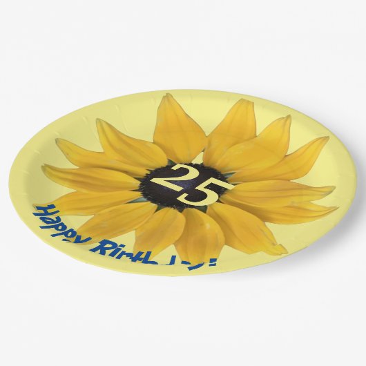 Zonnebloembewerkbaar jaar Bord op jaarbasis (Gekanteld)